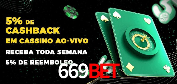 Promoções do cassino ao Vivo 669bet